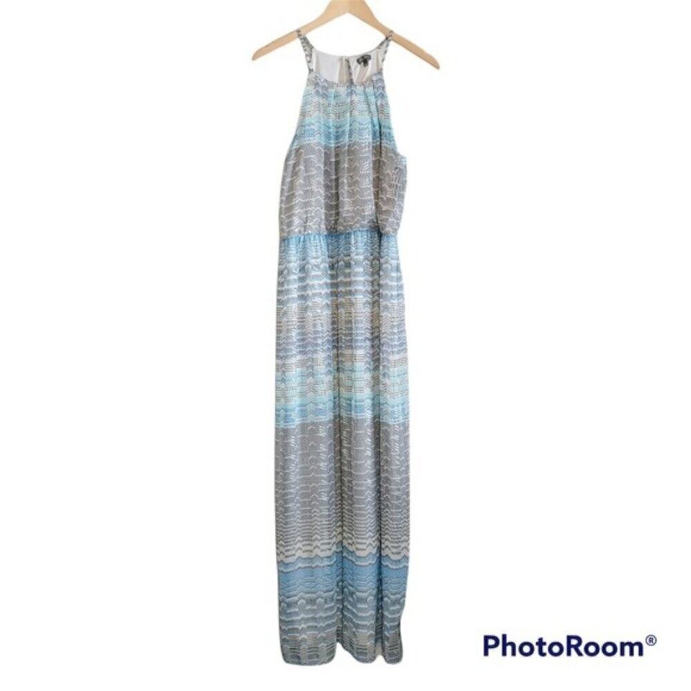 Lily Rose Maxi Dress Halter Boho Sz L